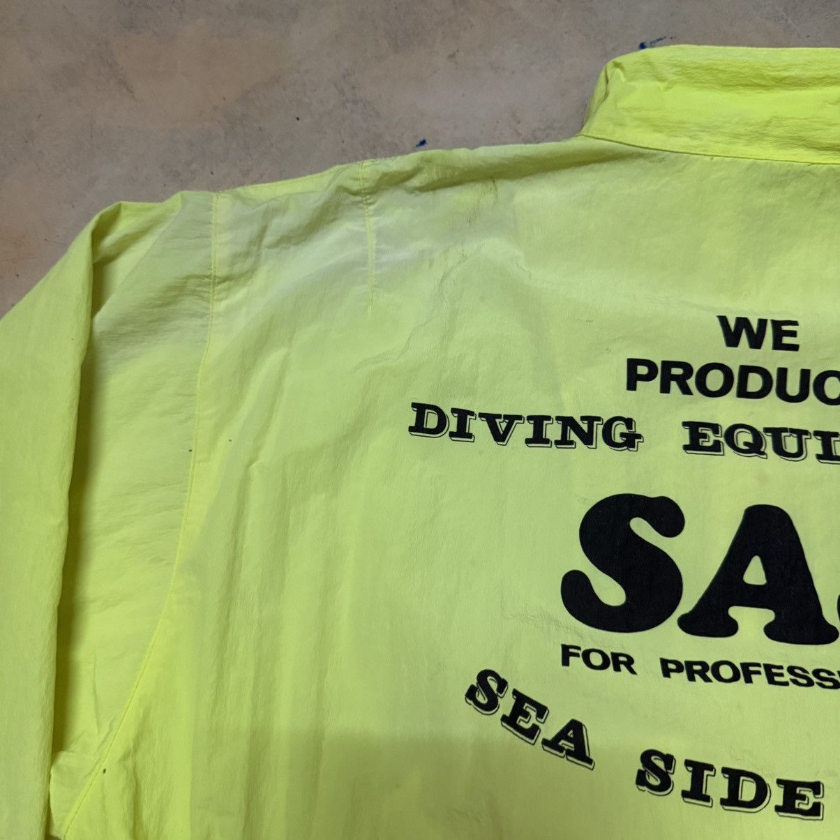 Vintage SAS Sea Side Scene Marine Sports Big Logo Light Jacket Size US M / EU 48-50 / 2 - 6 Thumbnail