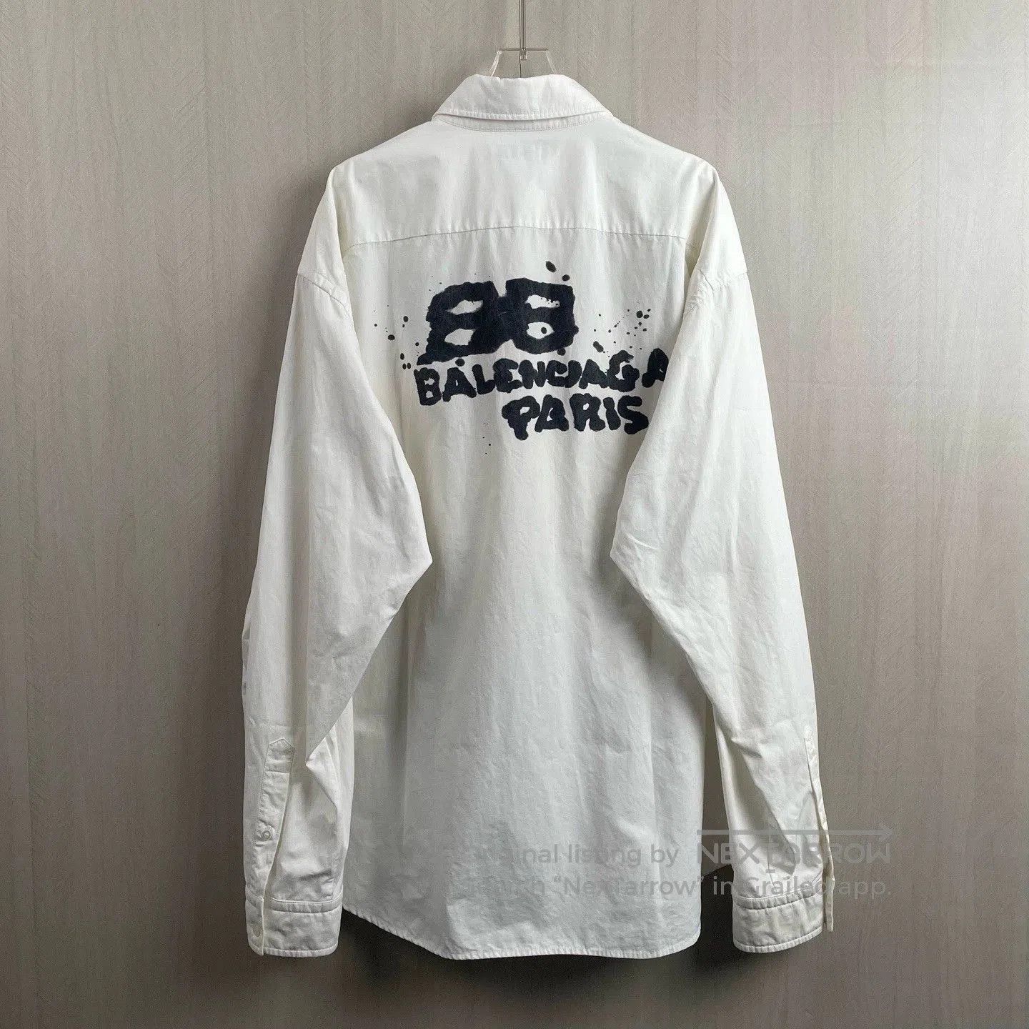 Balenciaga Balenciaga White Ink Letter Shirt. Size US S / EU 44-46 / 1 - 3 Thumbnail