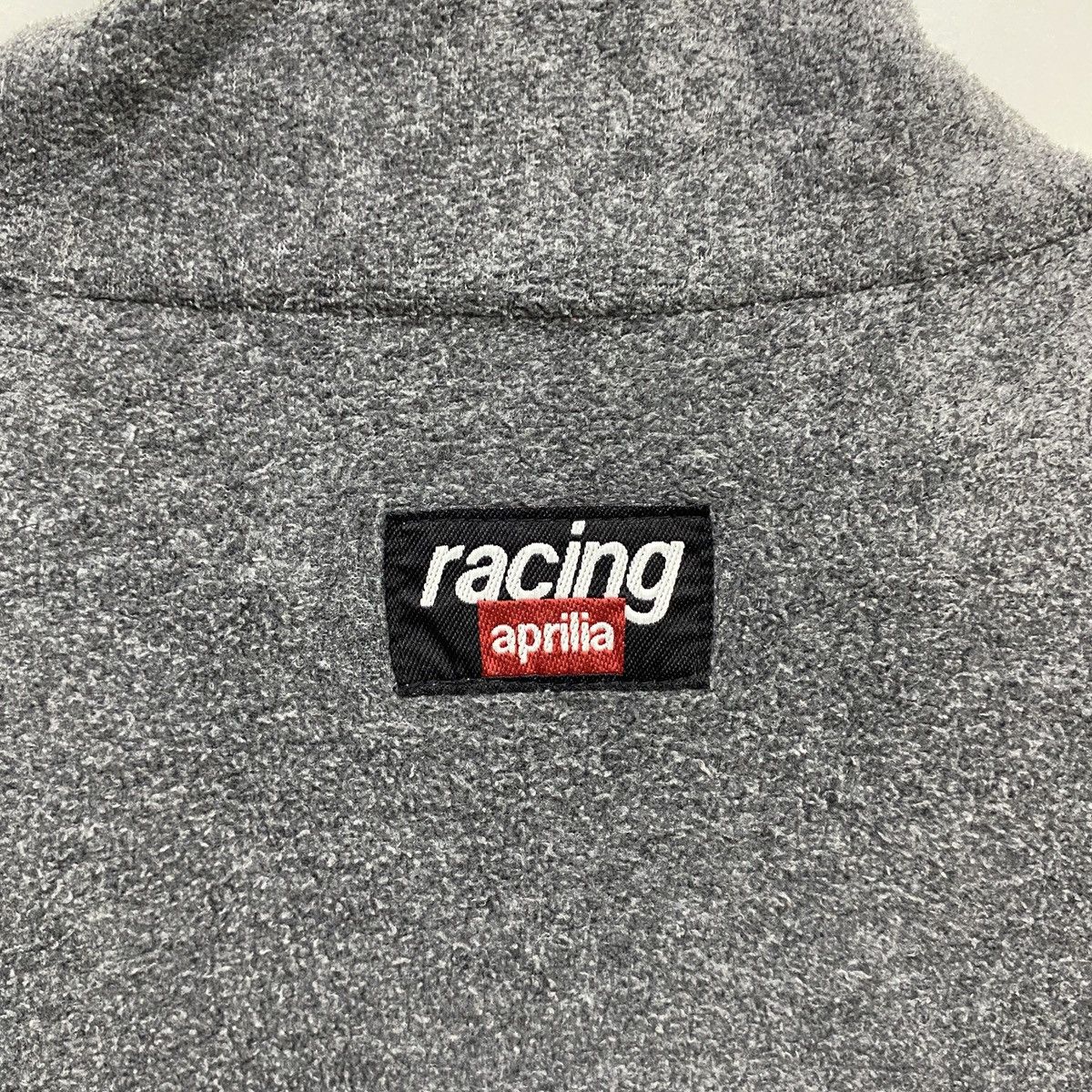 Vintage Vintage 90s Aprilia Fleece Quarter Zip Pullover Sweatshirt Size US L / EU 52-54 / 3 - 9 Thumbnail