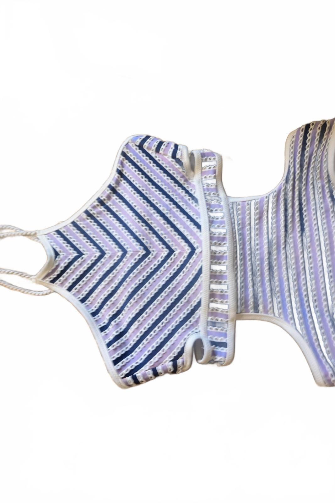 Genetic Manipulation Shinichiro Kuriya Jessica Simpson Women's One-Piece Cutout Swimsuit Striped S Size ONE SIZE - 4 Thumbnail