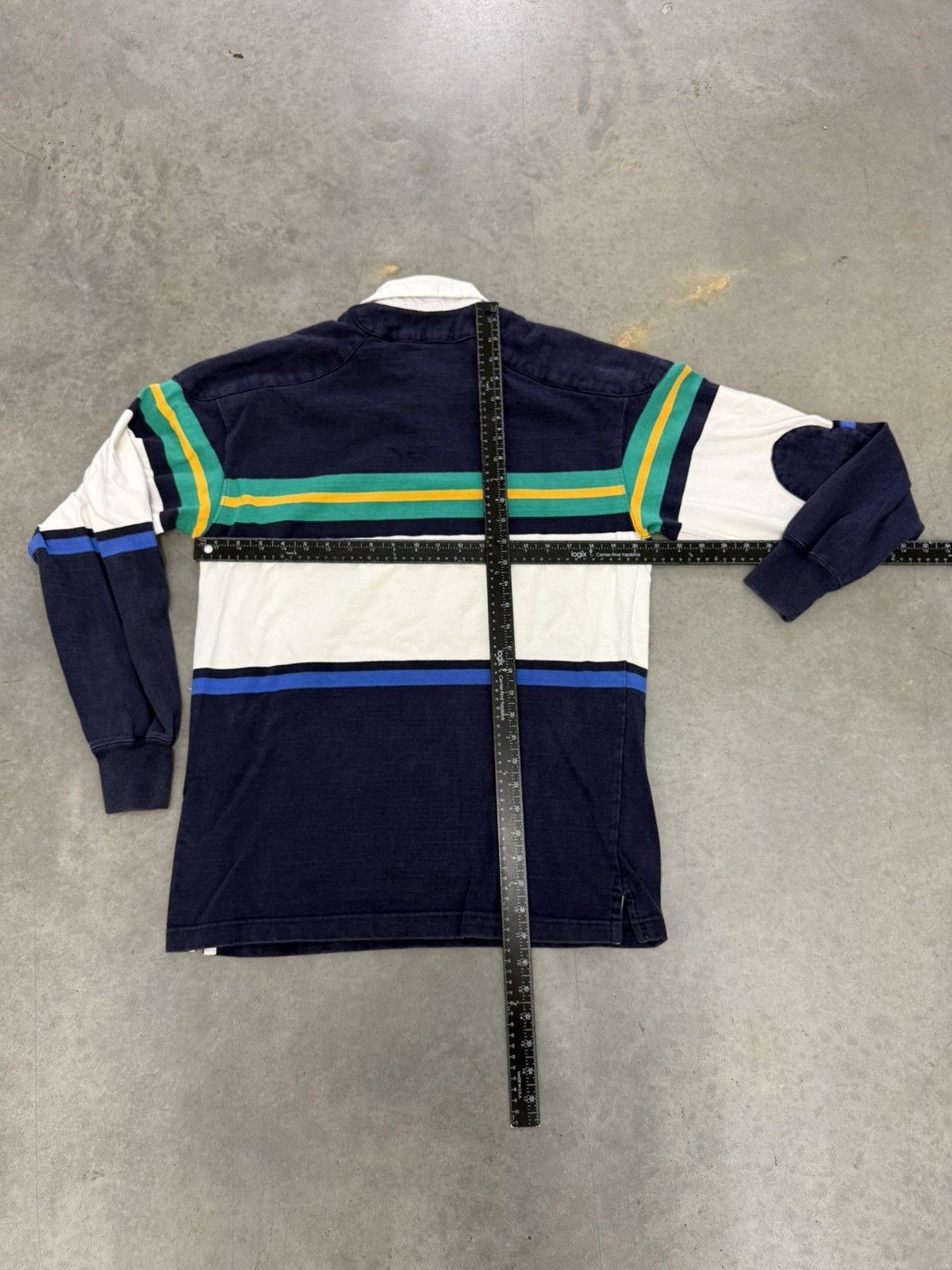 Polo Ralph Lauren Club Room Polo Paded Rugby Long Sleeve Navy Vintage Crest 90 Size US M / EU 48-50 / 2 - 4 Thumbnail