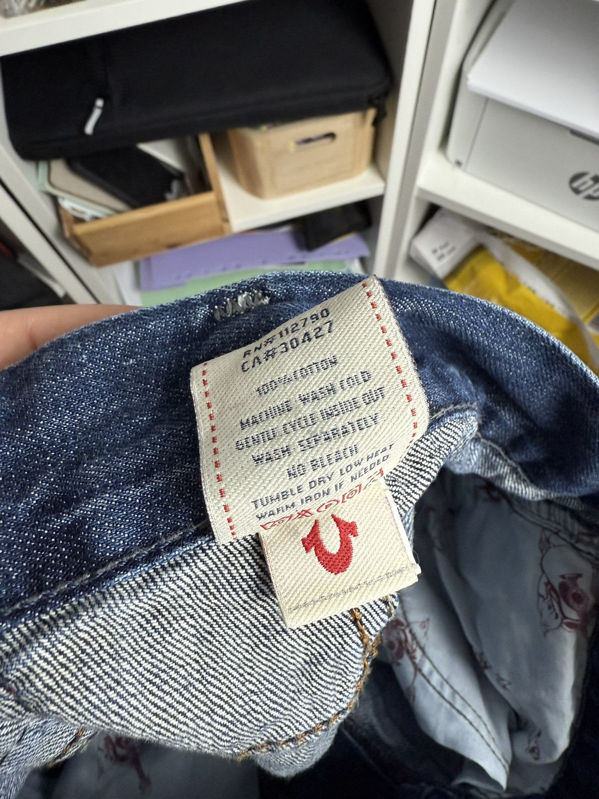 True Religion × Vintage VIntage y2k True Religion bobby super T baggy denim pants 31 Size US 31 - 11 Thumbnail