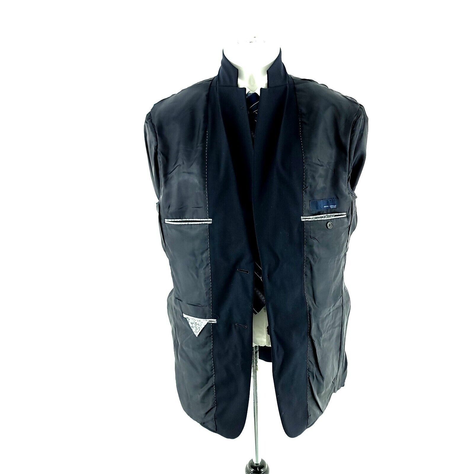 Joseph Abboud Joseph Abboud Collection Wool 2 Button Blazer 40R Blue Size 40R - 10 Thumbnail