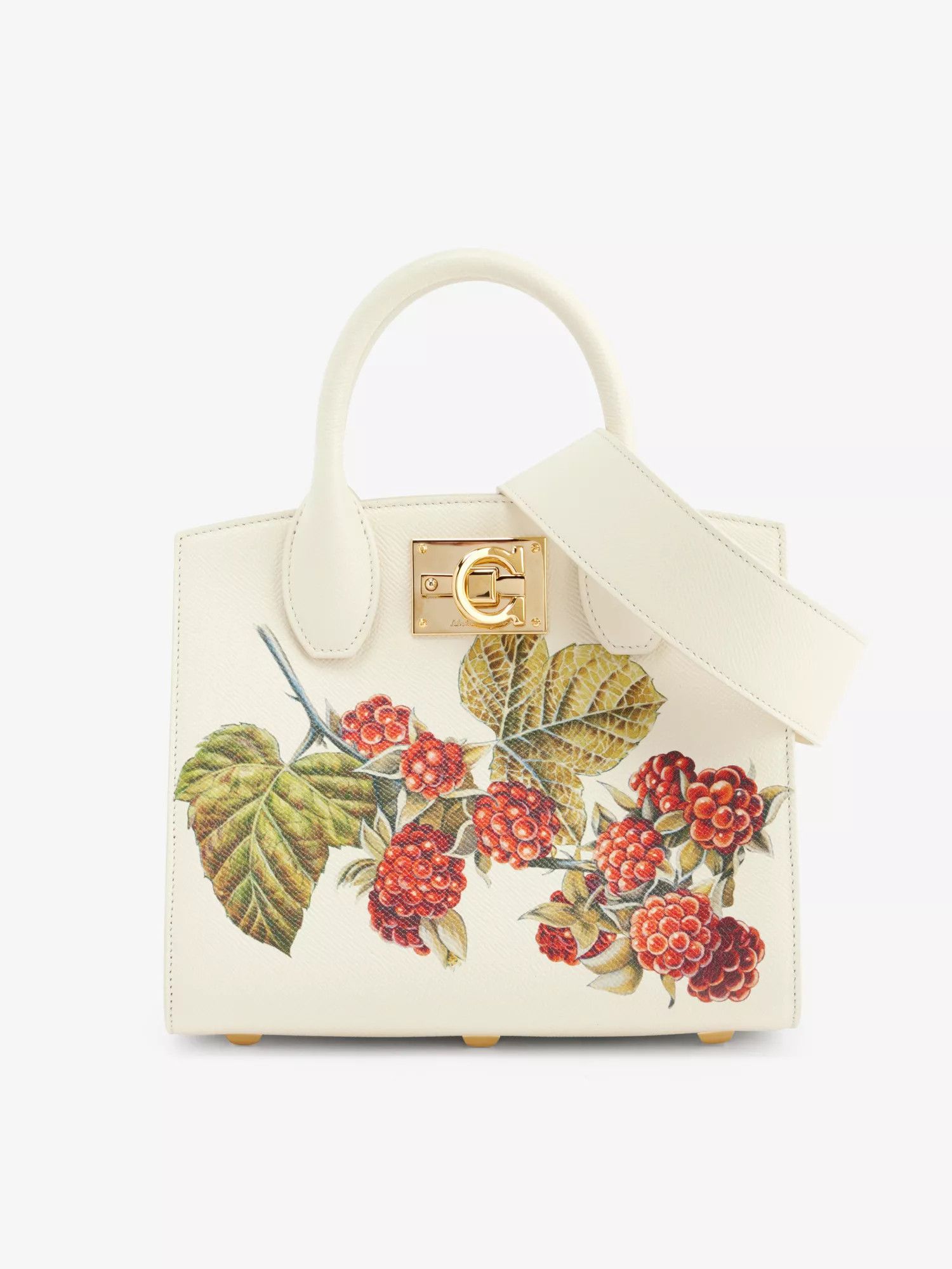 Salvatore Ferragamo o1s1rm0924 Size: OS / Studio Leather Bag in Mascarpone Size ONE SIZE - 1 Thumbnail
