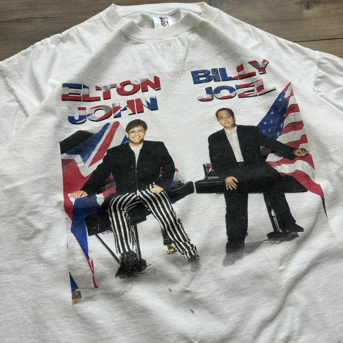 Other Vintage 1995 Elton John & Billy Joel Single Stitch Band Tee Size US XXL / EU 58 / 5 - 4 Thumbnail