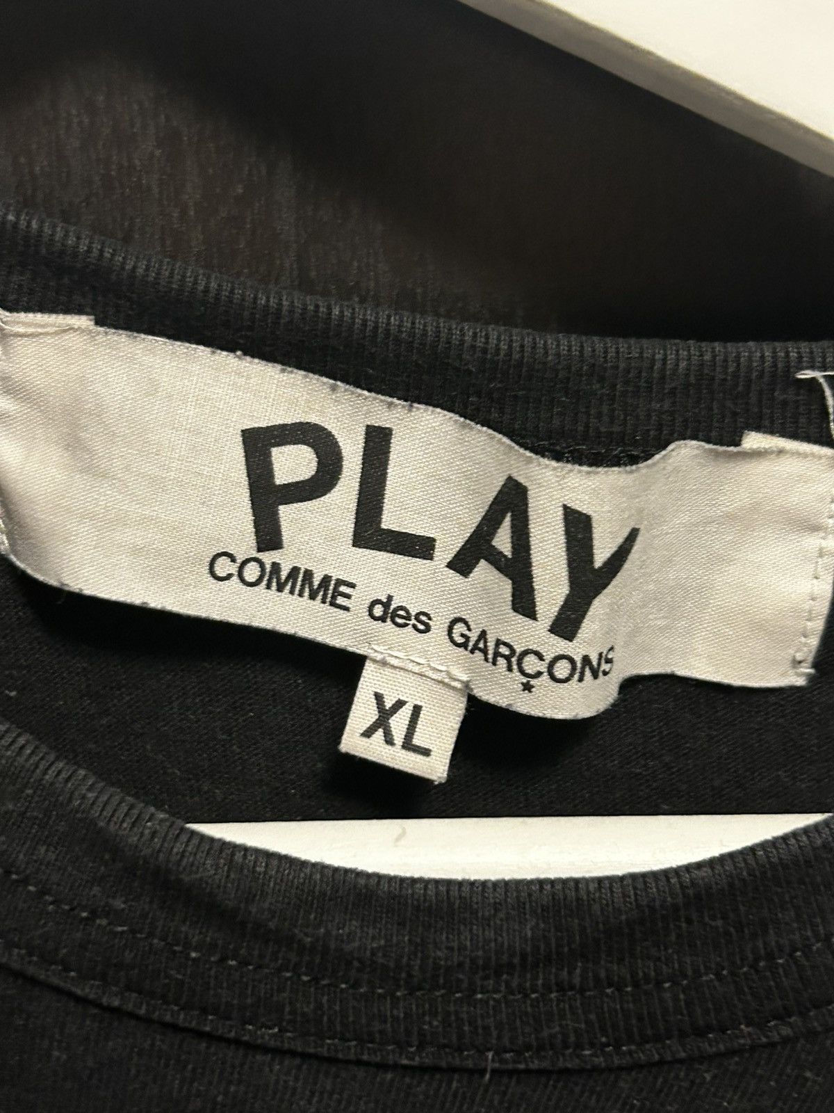Comme des Garcons × Comme des Garcons PLAY × Comme des Garcons SHIRT Black om black CDG Comme Des Garcons T shirt Size US XL / EU 56 / 4 - 3 Thumbnail
