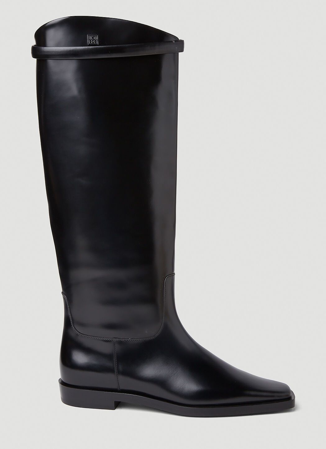 image of Toteme Riding Boots In Black, Women's (Size 10)