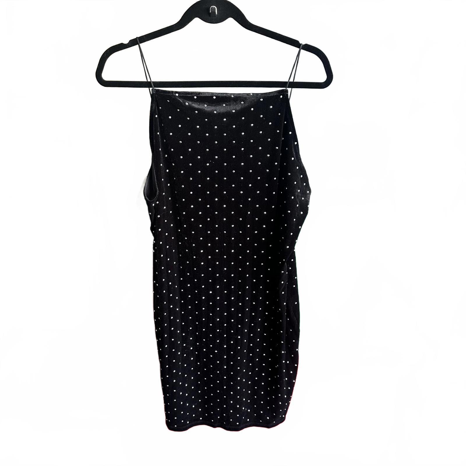 H&M H&M NWT Elegant Black Polka Dot Mini Dress Size XXL / US 16-18 / IT 52-54 - 1 Thumbnail