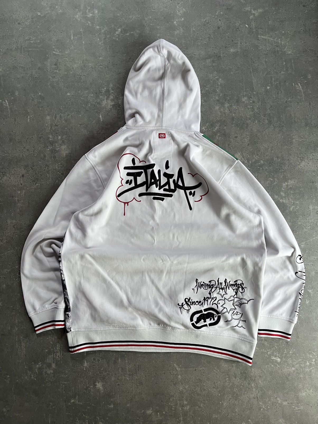 Ecko Unltd. Ecko Unltd. Italia AOP Printed Baggy Hoodie XXL Rare Size US XXL / EU 58 / 5 - 2 Thumbnail