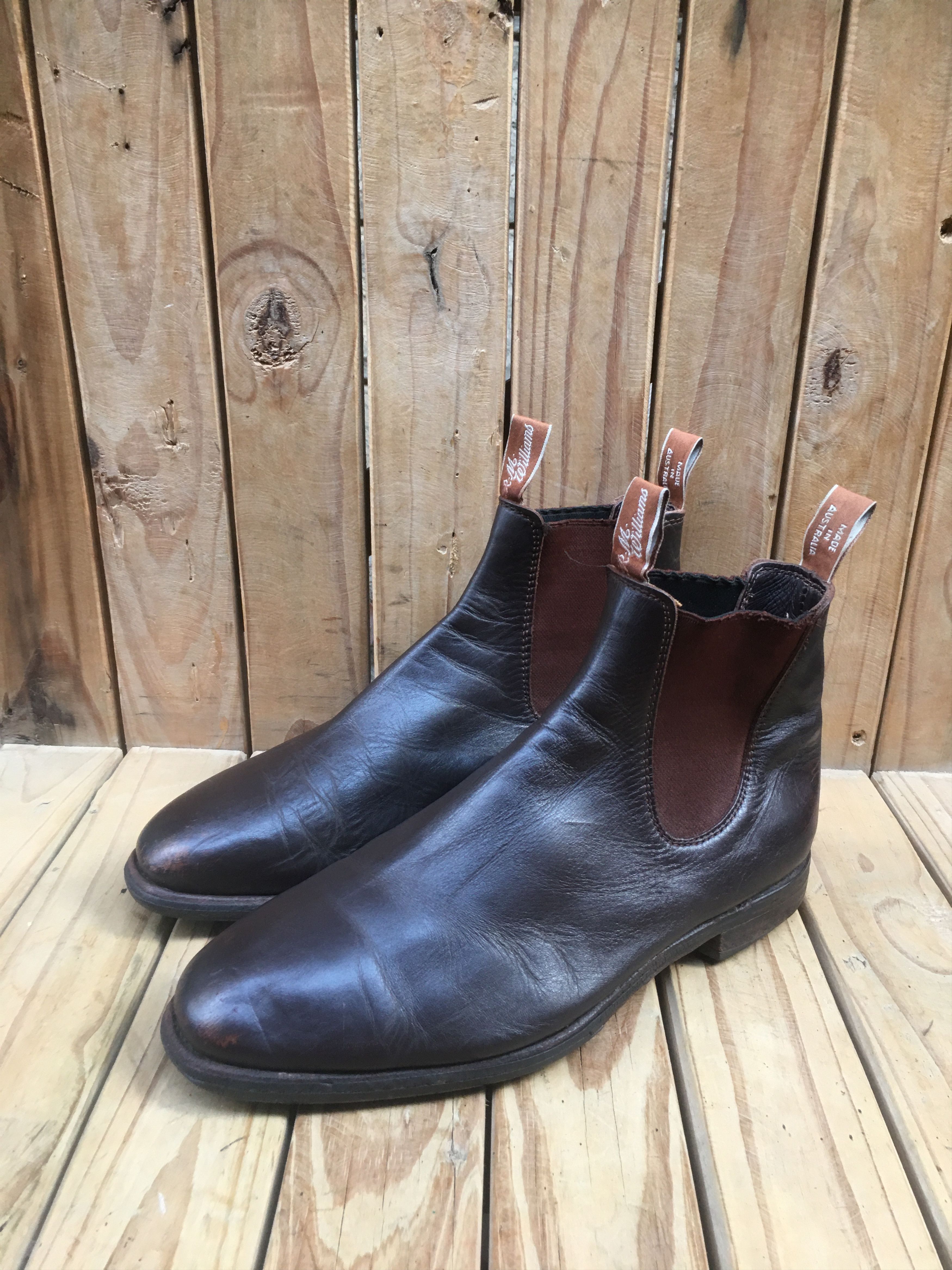R.M. Williams RM Williams Brown Leather Boots Sz Uk 9.5 H USA 10.5 Size US 10.5 / EU 43-44 - 1 Thumbnail