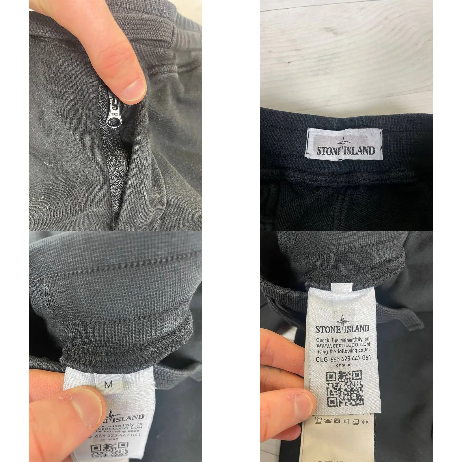 Stone Island Stone Island Fleece Garment Dyed Cargo Pants Sweatpants Men Size M Black Size US 31 - 8 Thumbnail