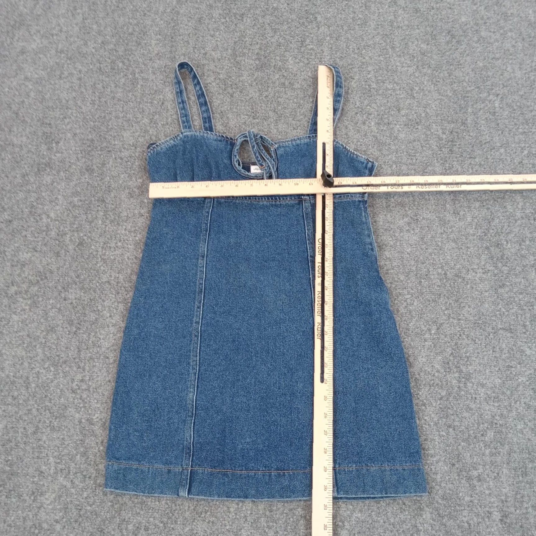 Urban Outfitters Urban Outfitters Blue Denim Mini Dress Womens Juniors Size 2 Sleeveless Cotton Size XS / US 0-2 / IT 36-38 - 2 Thumbnail