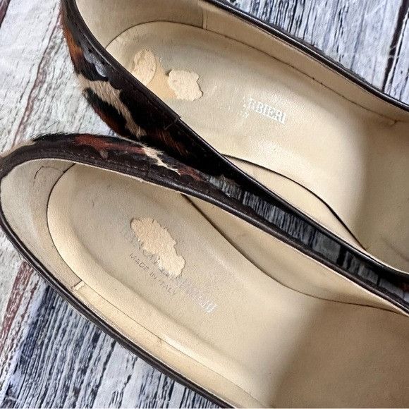 Other Vintage Franco Barbieri Leopard Print Calf Hair Women's Heel Size US 7.5 / IT 37.5 - 9 Thumbnail