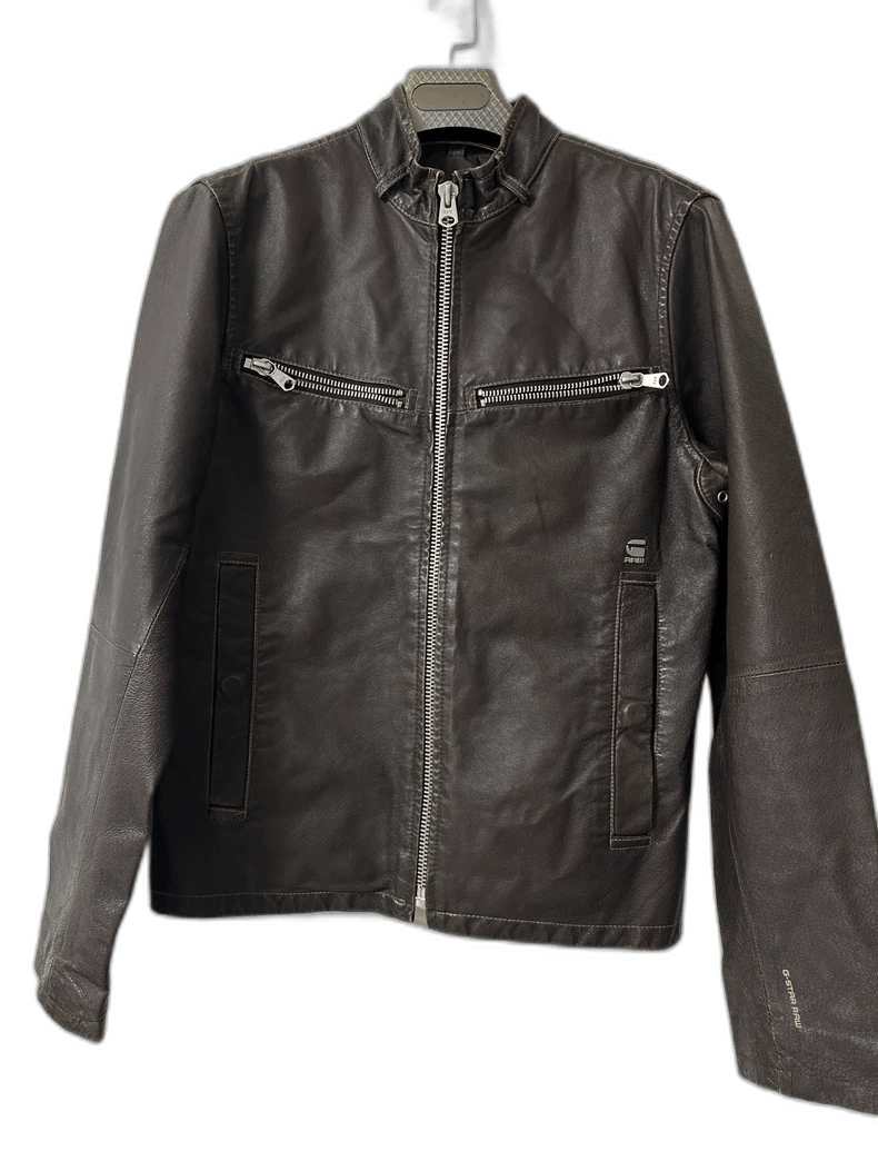 Goyard G-STAR RAW Classic Leather Jacket Size US M / EU 48-50 / 2 - 1 Thumbnail