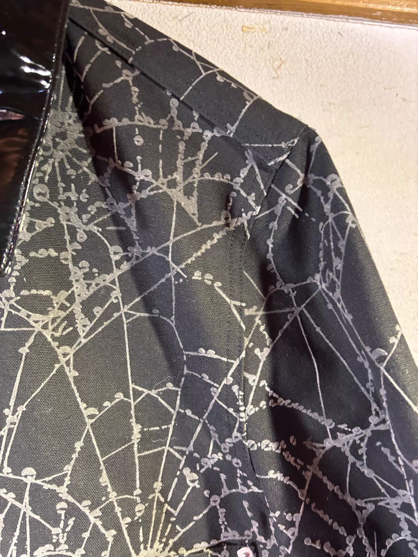 Other masu 25SS Flocked Pattern Work Jacket Size 50 Size US M / EU 48-50 / 2 - 4 Thumbnail