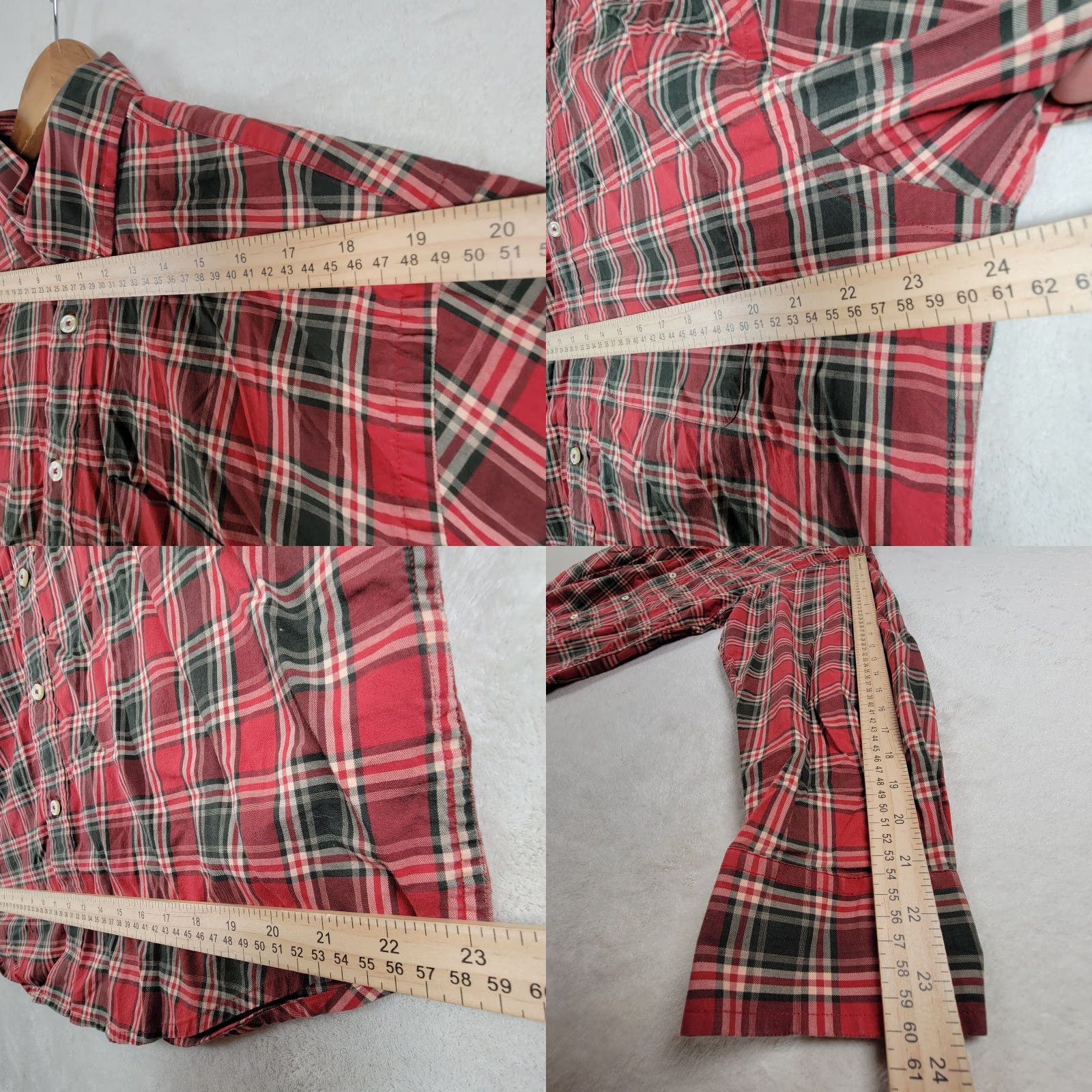 Orvis Orvis Shirt Long Sleeve Button-Down Mens Large Plaid 100% Cotton Red Size US L / EU 52-54 / 3 - 8 Thumbnail