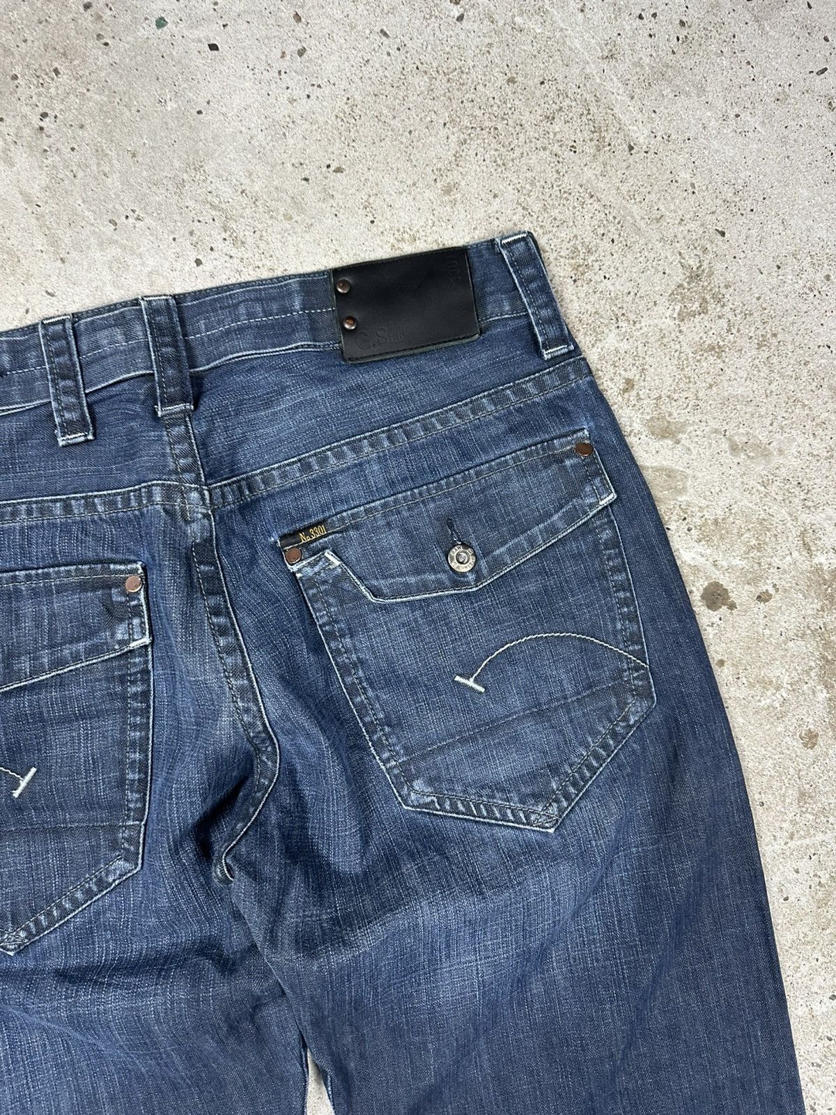 G-Star × Japanese Brand × Vintage Vintage Y2K G Star Raw Baggy Radar Cover Loose Denim Pants Size US 32 / EU 48 - 12 Thumbnail