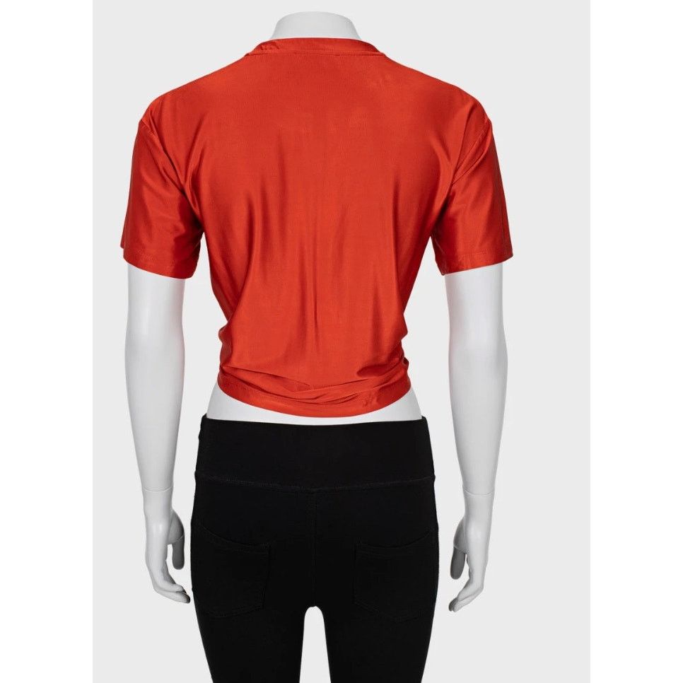 Paco Rabanne Paco Rabanne Orange Viscose Top - Size XS Size XS / US 0-2 / IT 36-38 - 2 Thumbnail