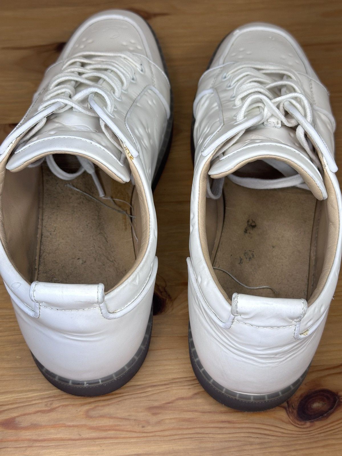 Christian Louboutin Christian Louboutin White Leather Rantulow Sneakers Size US 13 / EU 46 - 8 Thumbnail