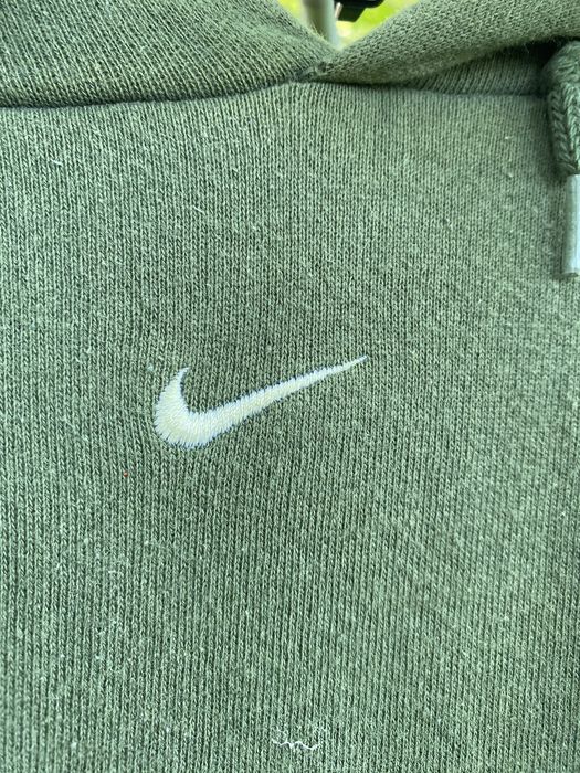 Nike Vintage Nike Center swoosh Hoodie Olive Green | Grailed