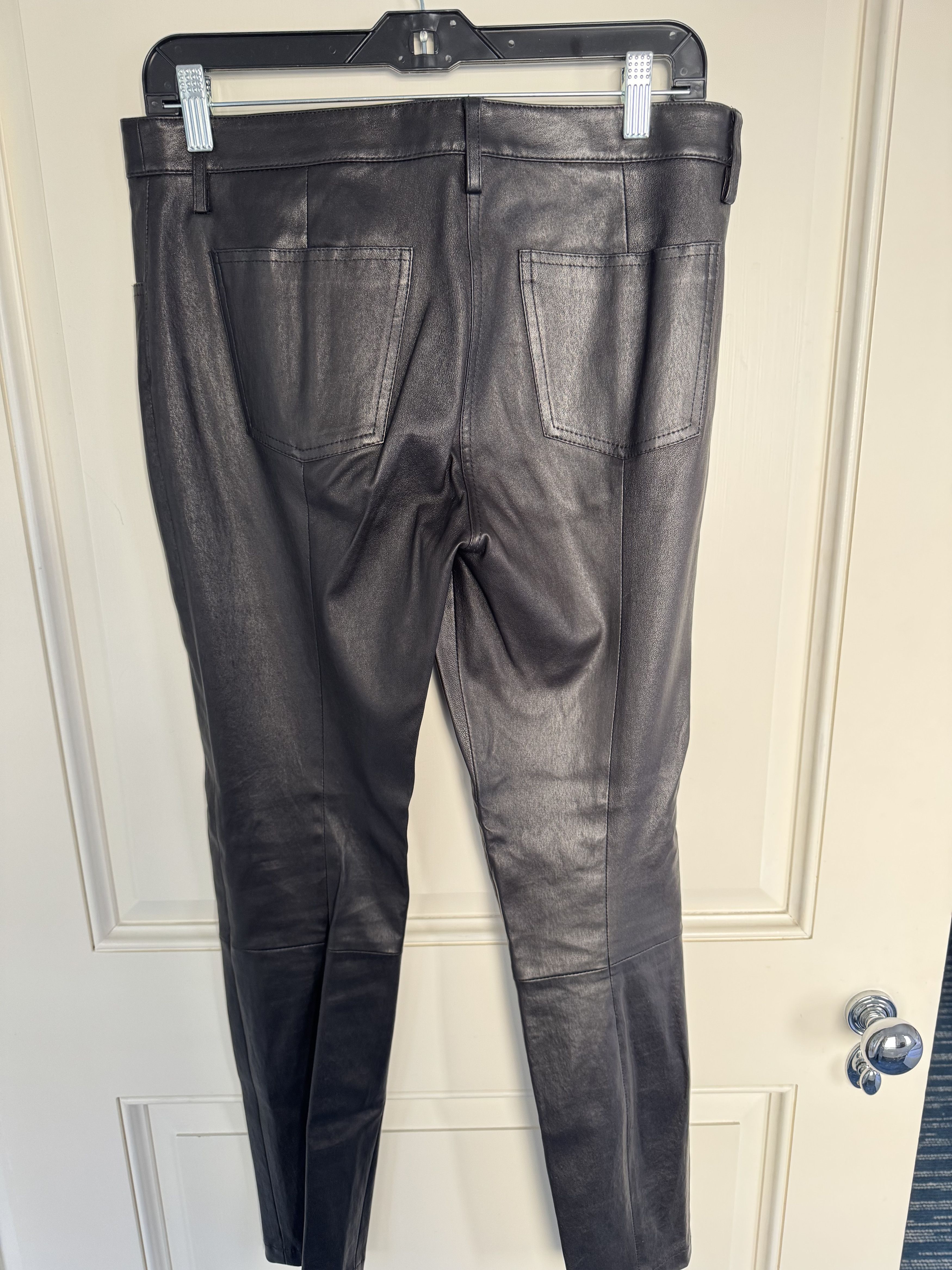 The Row The Row Slim Fit Black Leather Pant Size 28" / US 6 / IT 42 - 3 Thumbnail
