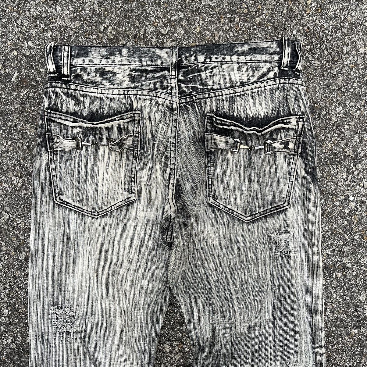 14th Addiction Flare Jeans Distressed Bottom Bell Denim Boot Cut Pants Size US 32 / EU 48 - 11 Thumbnail