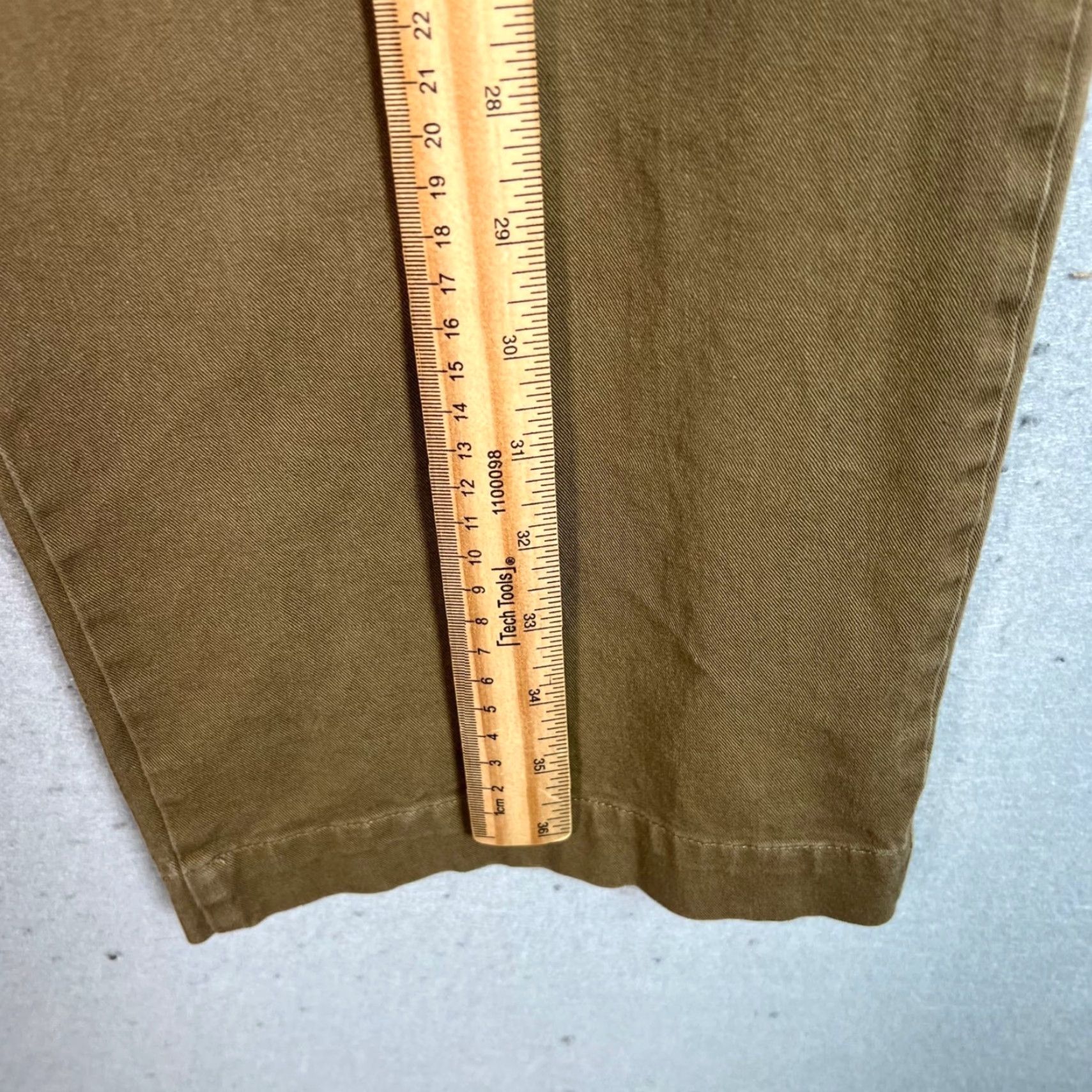 Muji MUJI Womens Pants Chino Wide-Leg High-Waisted Brown 24 Adult Womens 24 Inches Pockets Size 42" / US 20 - 5 Thumbnail