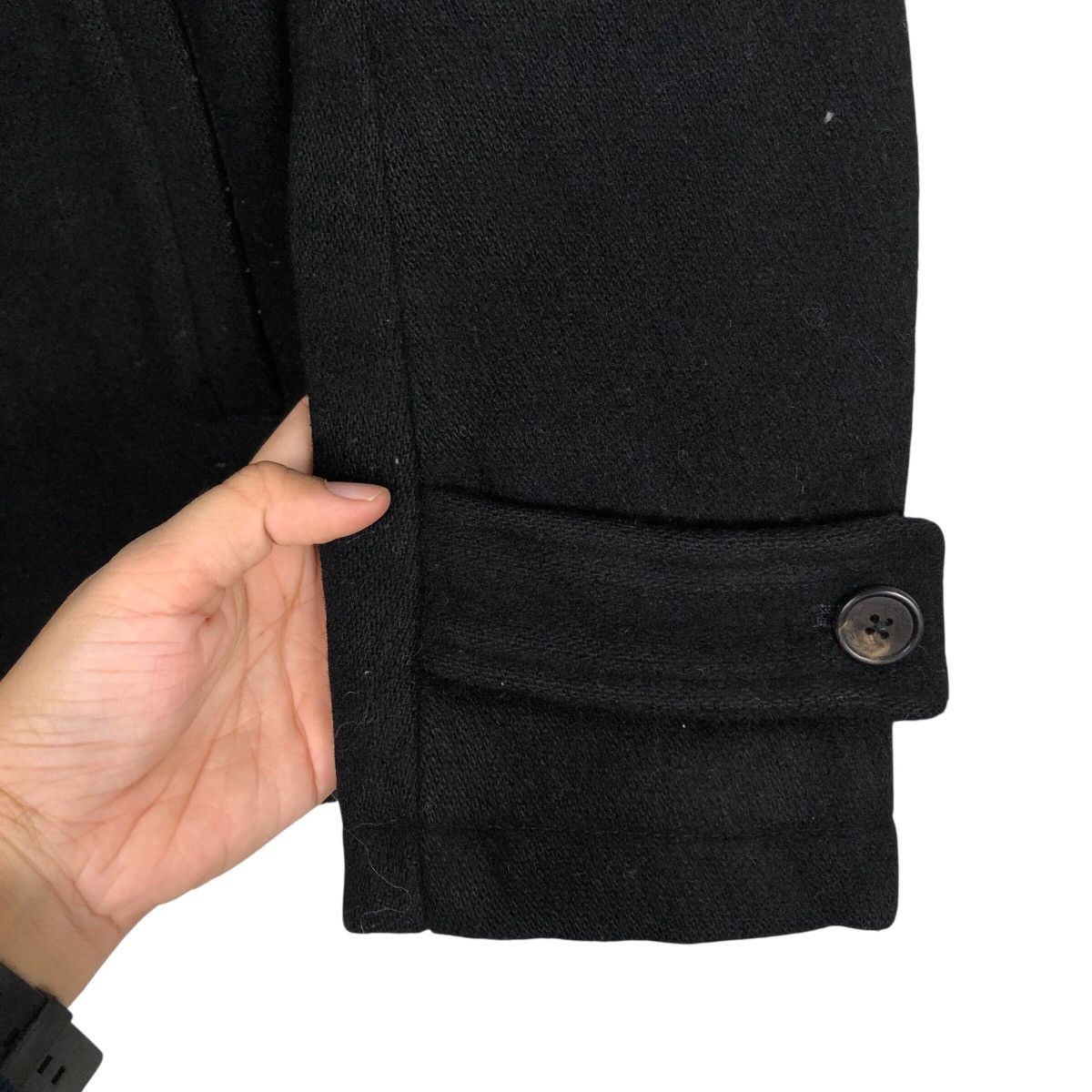 Issey Miyake 📌Vintage Wool Jacket Double Collar Ships Jet Blue Japan Size US M / EU 48-50 / 2 - 16 Thumbnail