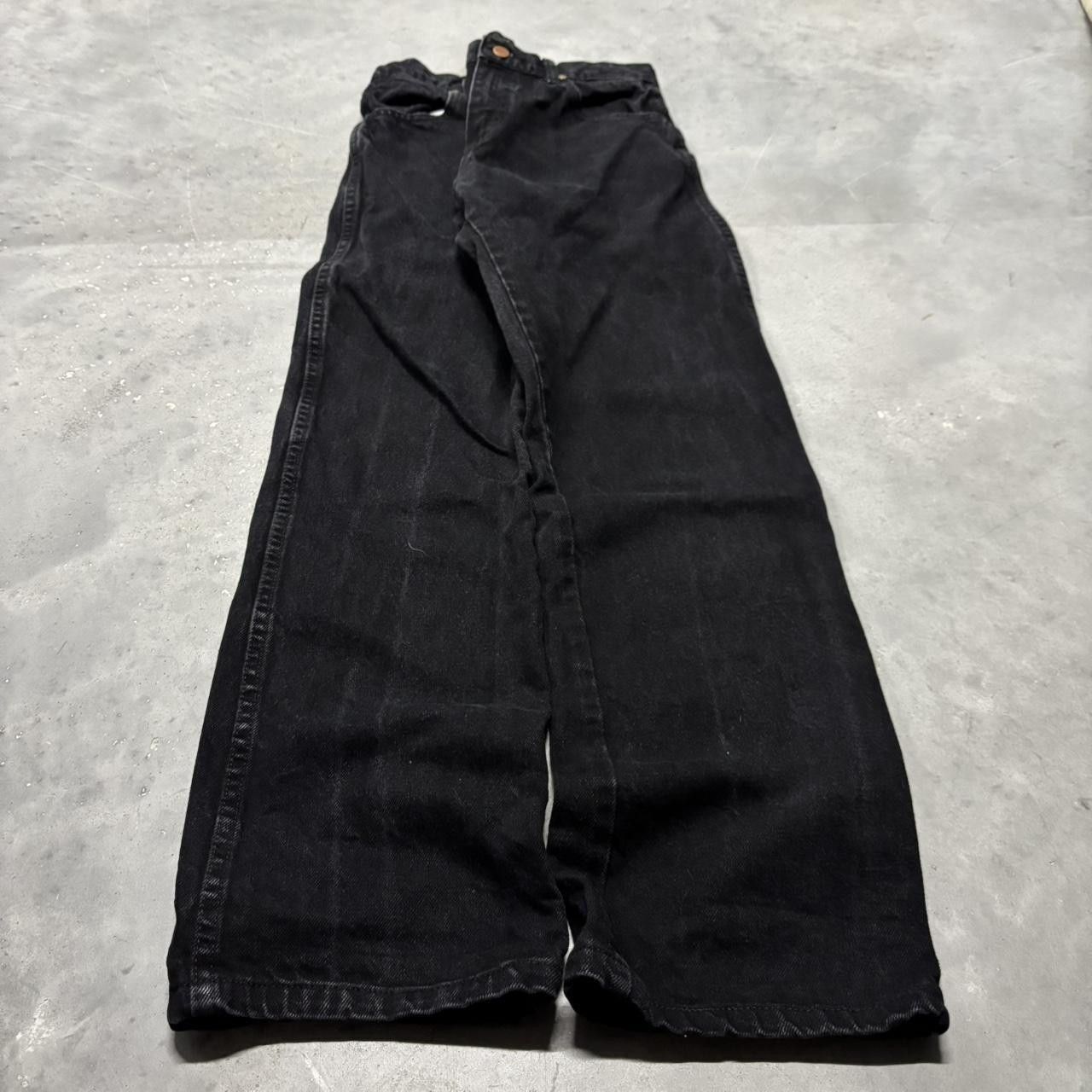 Hysteric Glamour × If Six Was Nine × Vintage Crazy Vintage Y2K/2000s Grunge Solid Black Essential Denim Jeans! Size US 27 - 3 Thumbnail