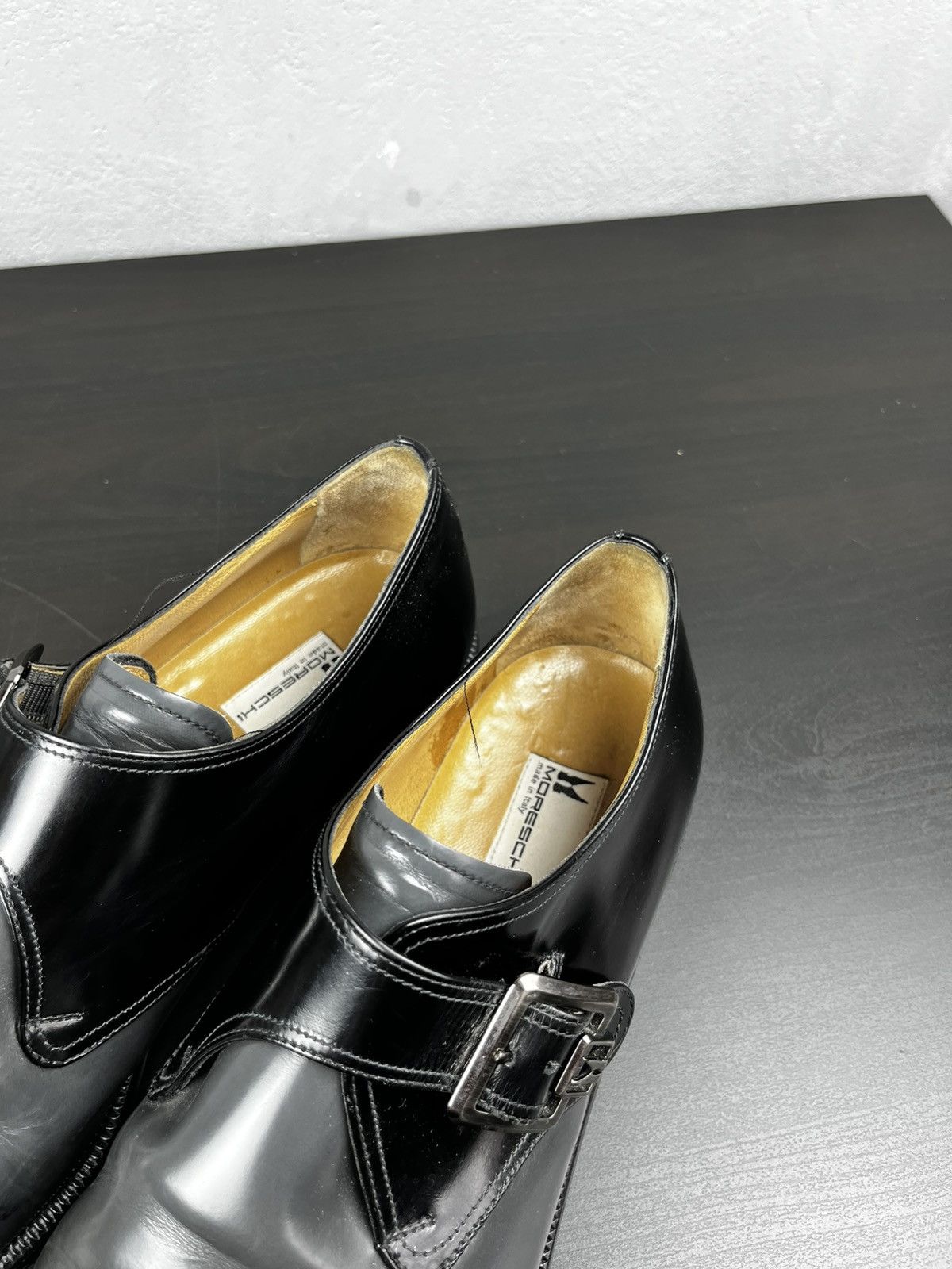 Moreschi Moreschi Made in Italy Men's Buckle Strap Black Shoes Size US 10 / EU 43 - 11 Thumbnail