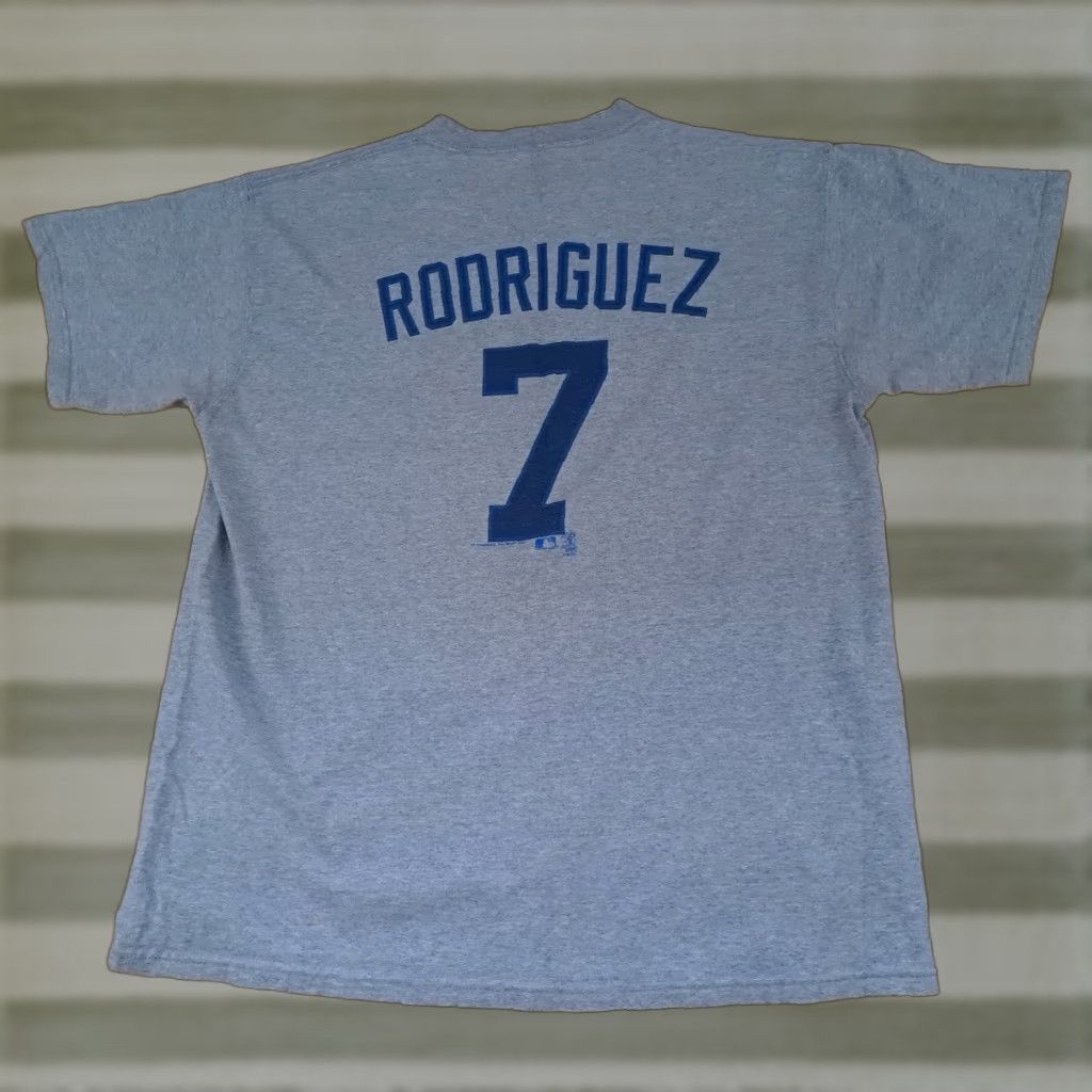 Lee Lee Detroit Tigers Ivan Pudge Rodriguez T-Shirt L Gray Sports Unisex Adults Short Sleeve 2006 Regular Shirt Men Women Size US L / EU 52-54 / 3 - 1 Thumbnail