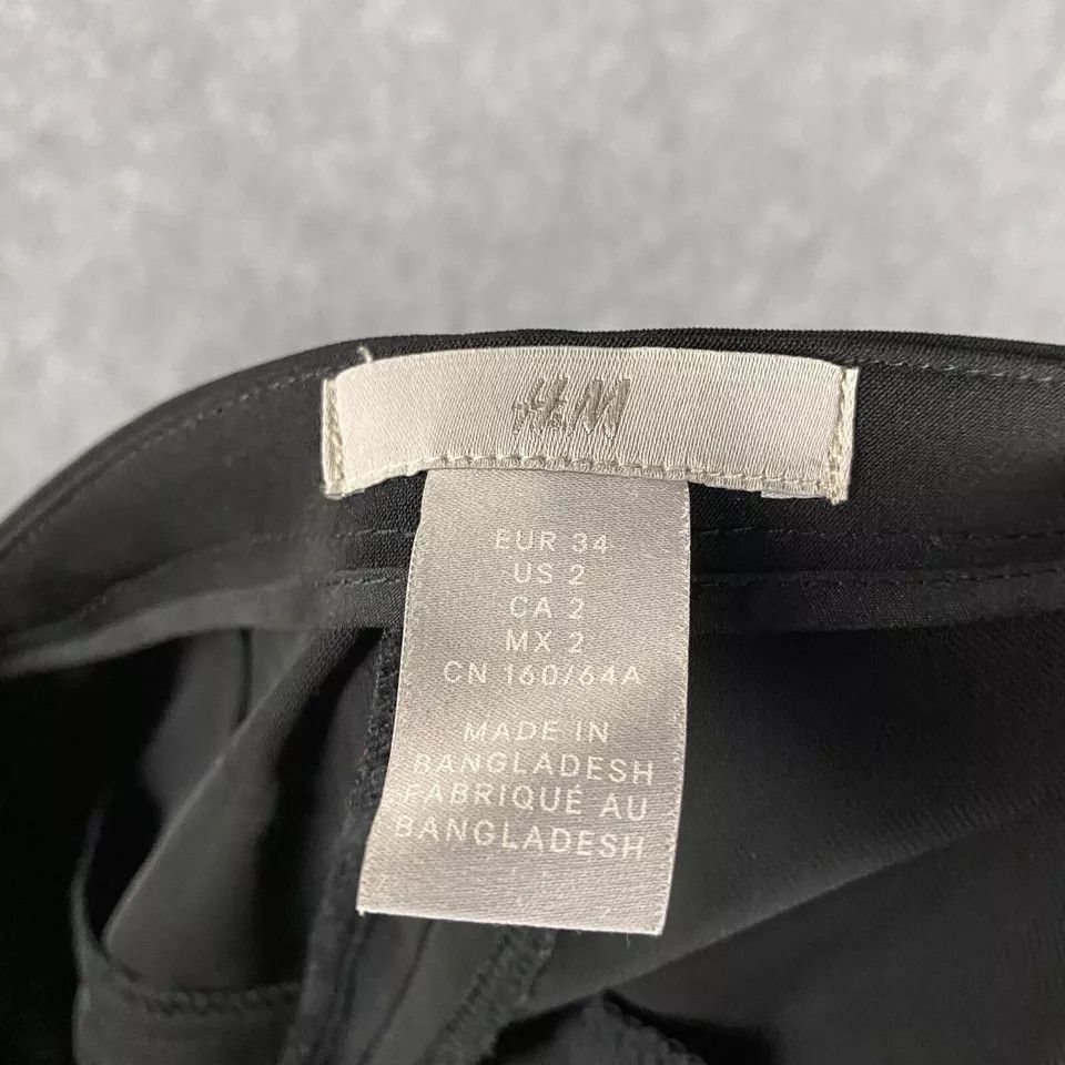 H&M H&M Pants Women's Size 2 Trousers Black Polyester Blend Size 26" / US 2 / IT 38 - 8 Thumbnail