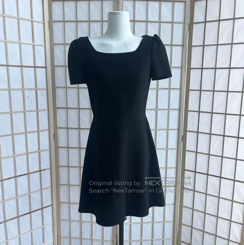 Yves Saint Laurent YSL Black Cotton Women's Dress Size S . Size S / US 4 / IT 40 - 1 Thumbnail