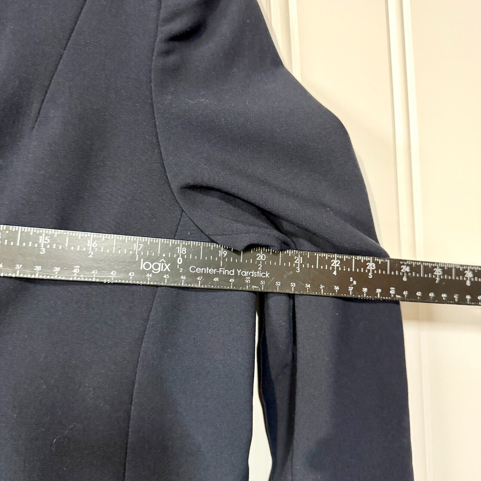 Elie Tahari Tahari Jacket Button Down Navy Blue Pleated Collared Size M Size M / US 6-8 / IT 42-44 - 8 Thumbnail