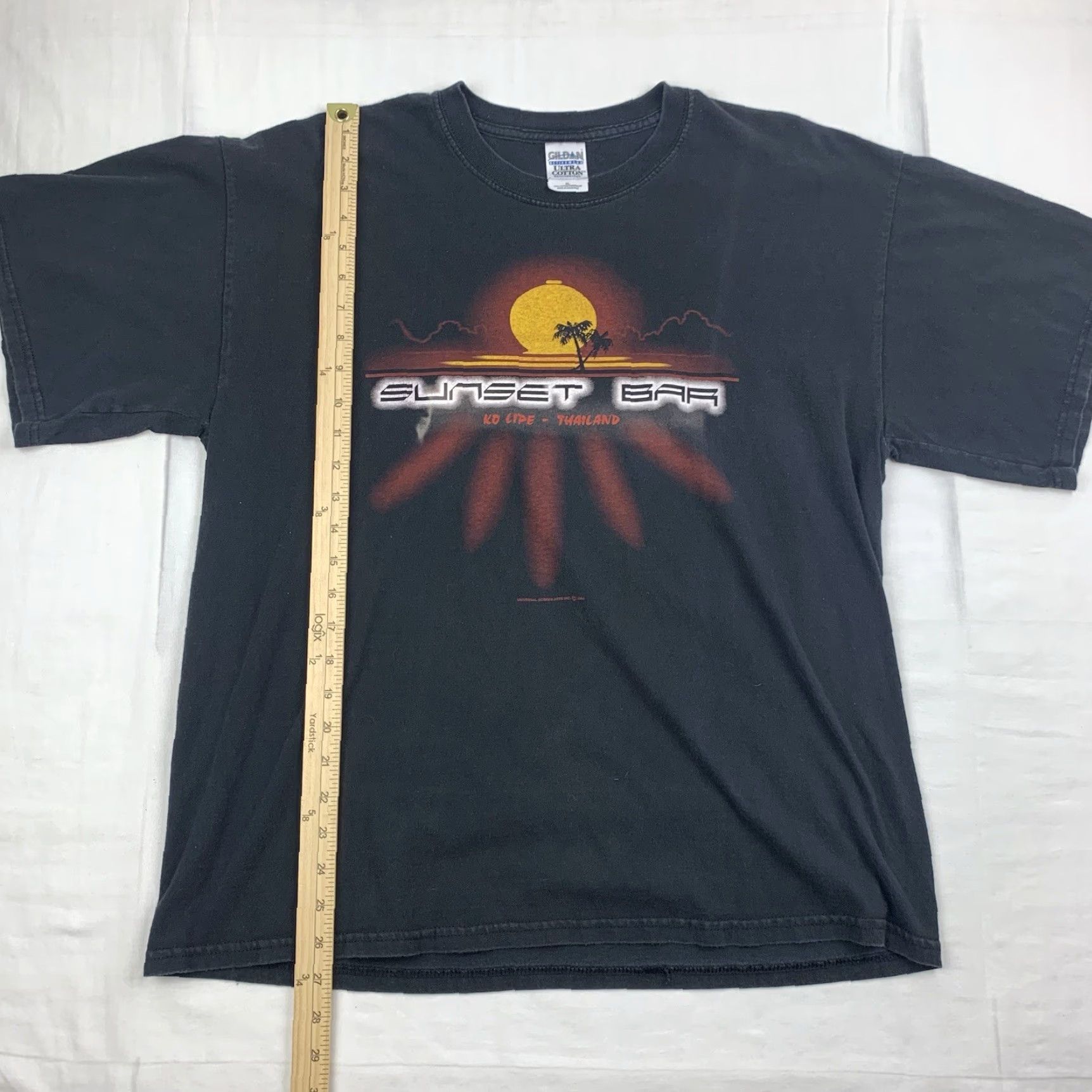 Gildan Vintage Sunset Bar Thailand Shirt Adult XL Blaxk Outdoors Nature Grunge Y2K Size US XL / EU 56 / 4 - 5 Thumbnail
