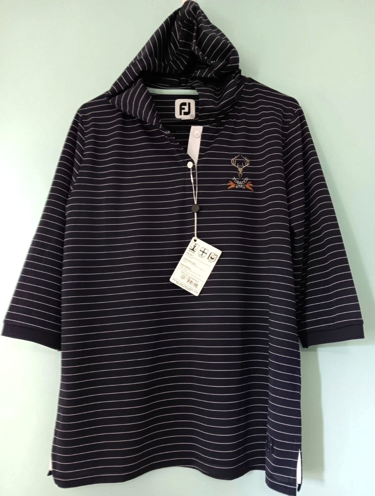 Footjoy FOOTOY FJ Ladies 3/4 Sleeve Hoodie Golf Shirt Tobacco Road Size L / US 10 / IT 46 - 1 Thumbnail