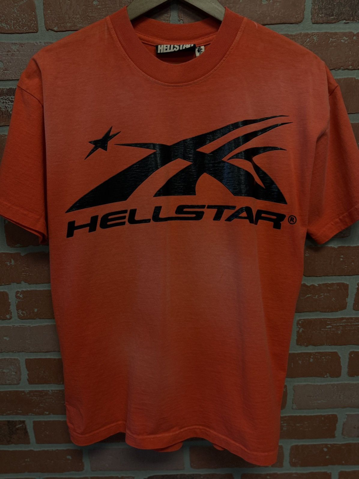 HELLSTAR Hellstar RED Logo Tee Shirt 100% Authentic Size XS Size US XS / EU 42 / 0 - 6 Thumbnail