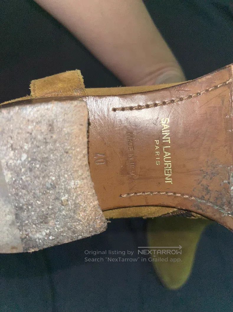Saint Laurent Paris Saint Laurent Paris Suede Chelsea Boots with Buckle Size US 7 / EU 40 - 4 Thumbnail
