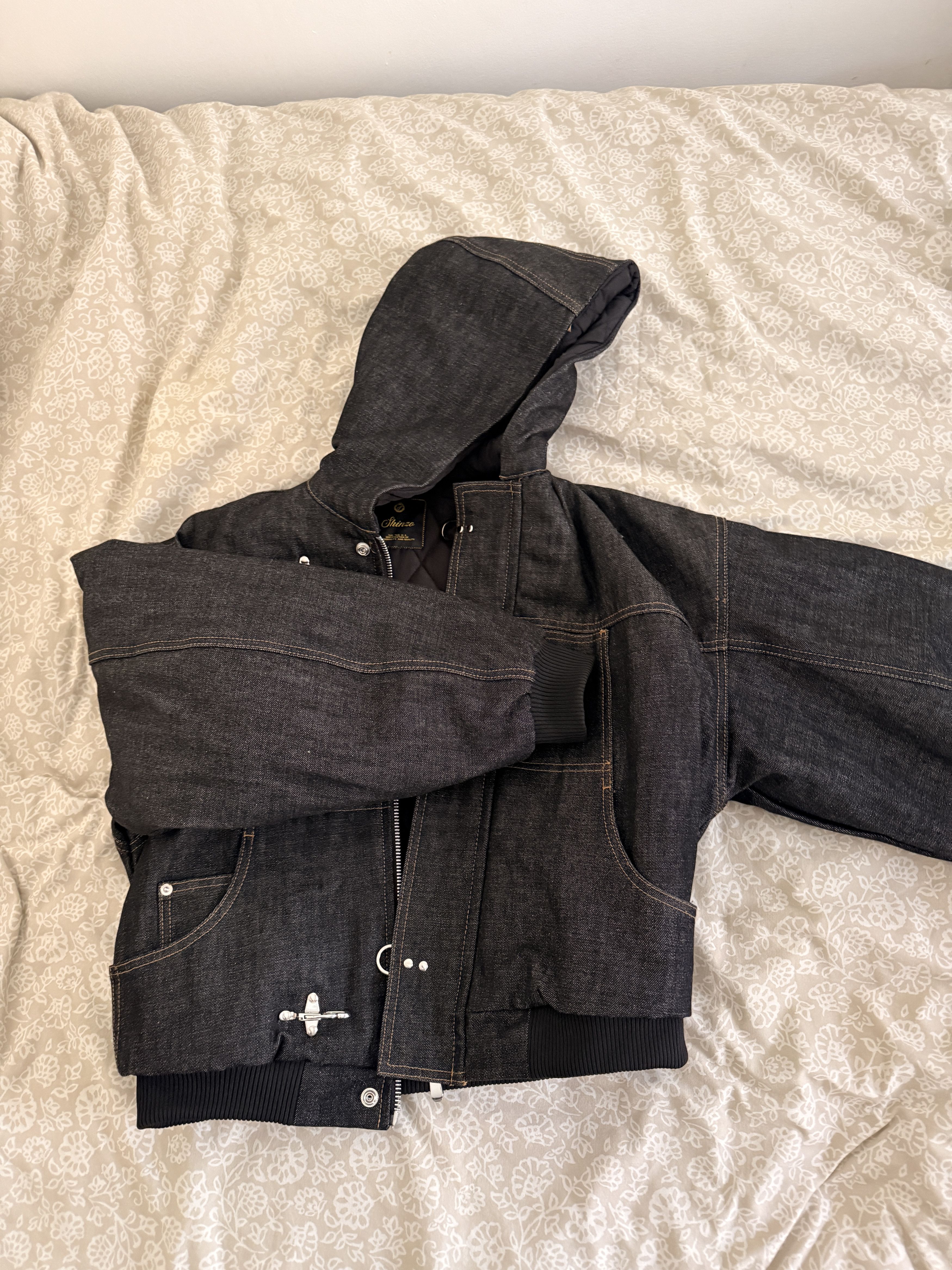 Other Okayama 15oz Raw Black Japanese Denim Clasp Jacket Size US XS / EU 42 / 0 - 5 Thumbnail