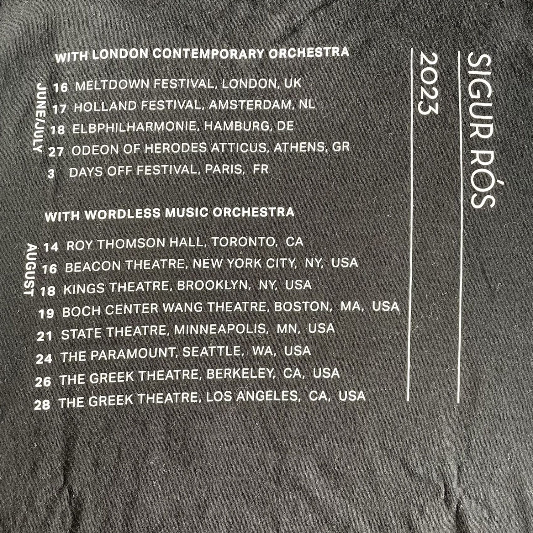 Vintage Sigur Ros Shirt Mens Medium Wordless Music Orchestra 2023 Tour Size US M / EU 48-50 / 2 - 6 Thumbnail
