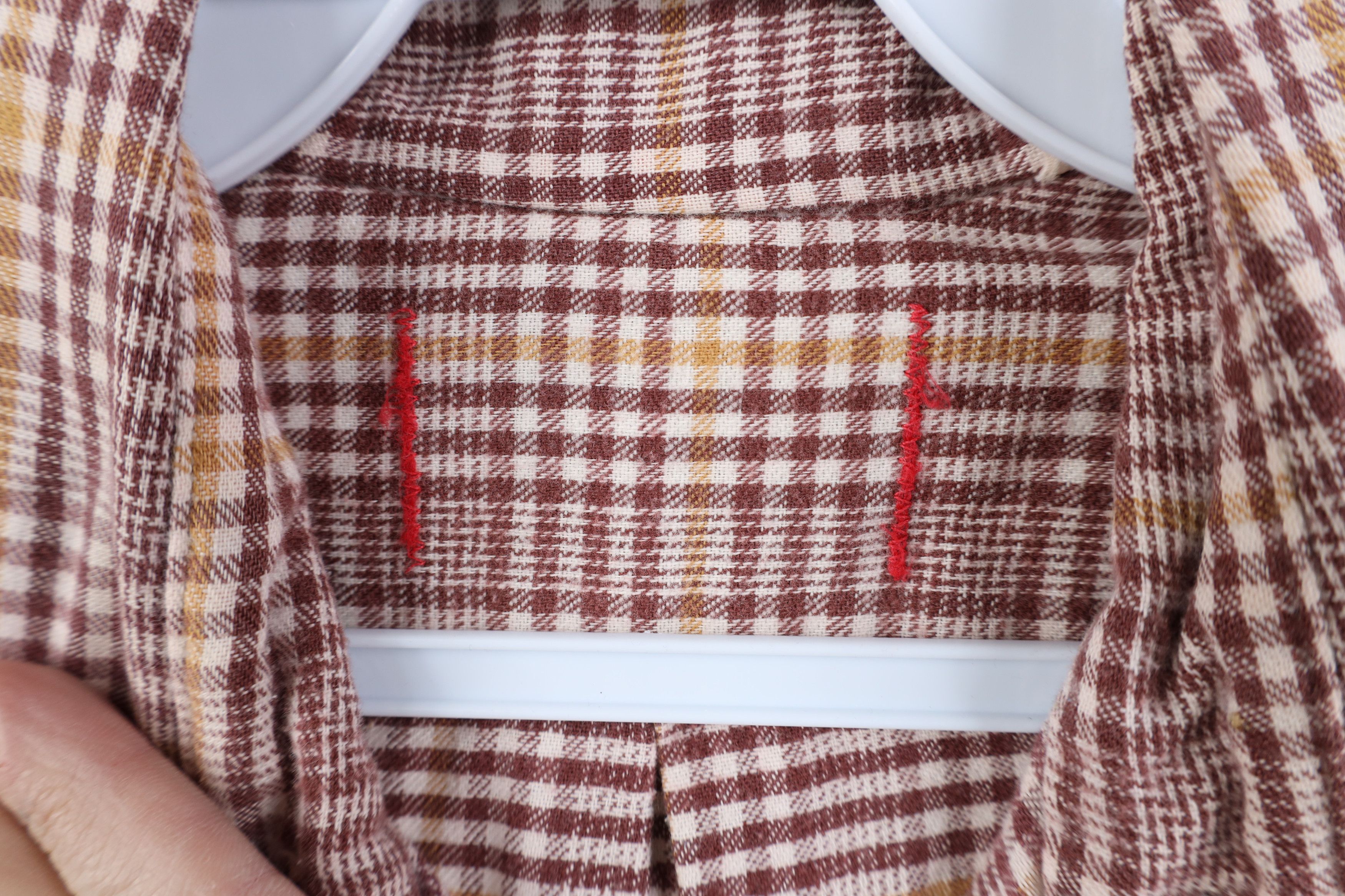 Vintage Vintage 60s 70s Streetwear Collar Flannel Button Shirt Size US S / EU 44-46 / 1 - 8 Thumbnail