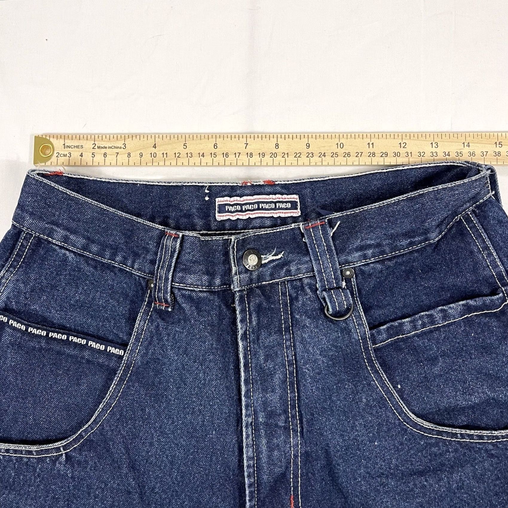 Vintage VINTAGE PACO Jeans Pants Baggy Wide-Leg 32x32 Denim Blue 90s Punk Grunge Hip Hop Unisex Adults Mens Womens Size US 32 / EU 48 - 4 Thumbnail