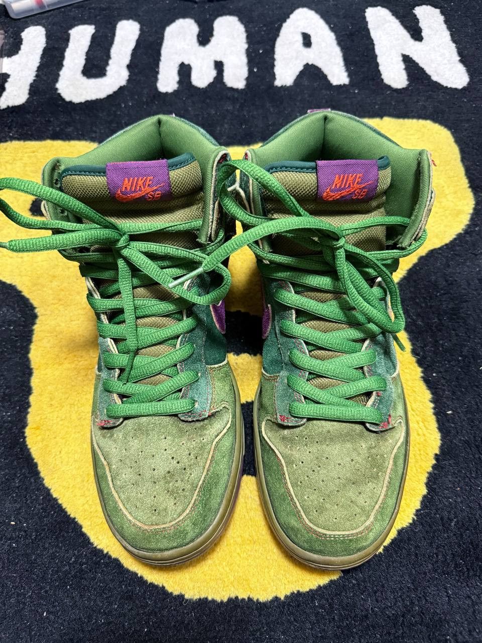 Nike Nike SB Dunk High Skunk 420 (2010) 313171-300 Size US 10 / EU 43 - 4 Thumbnail