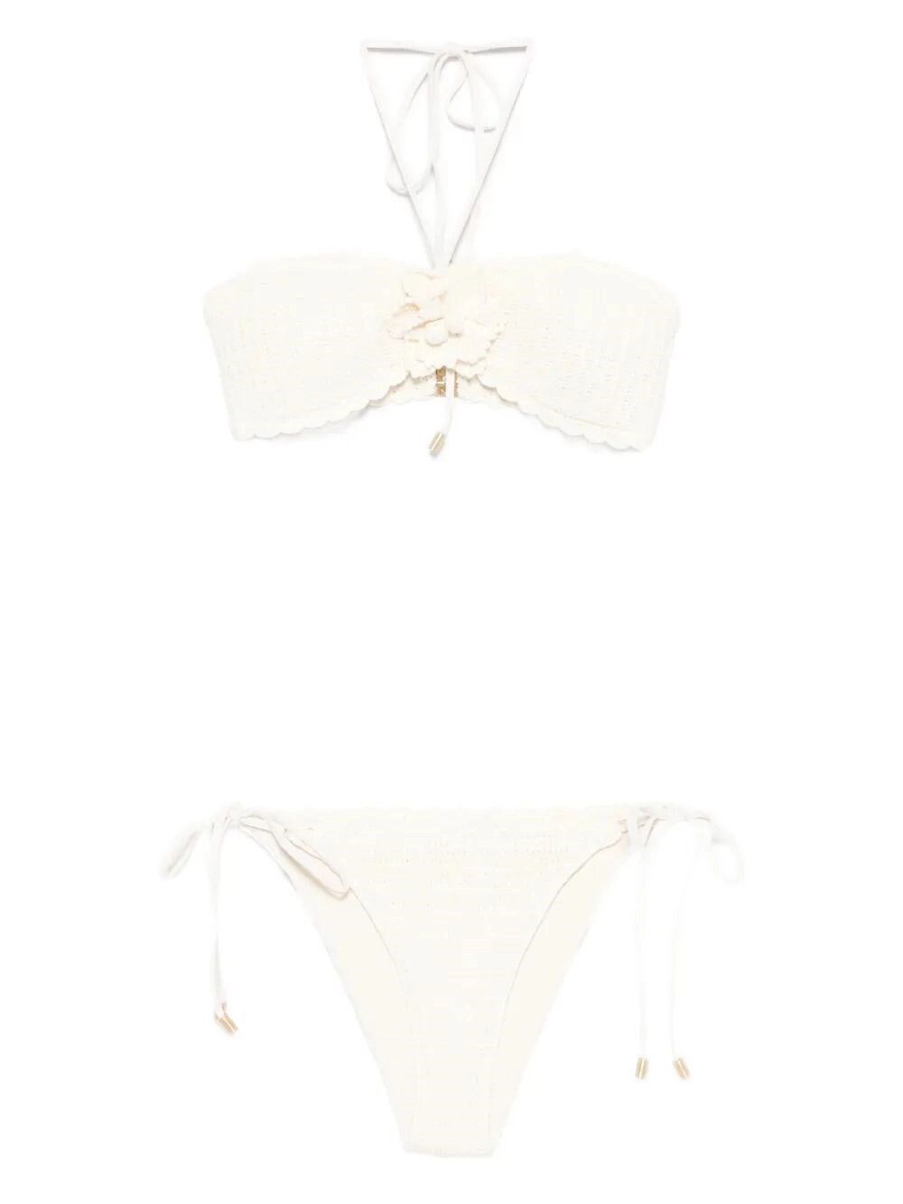 Zimmermann `Awaken Crochet` Flower Bikini Size L / US 10 / IT 46 - 1 Thumbnail