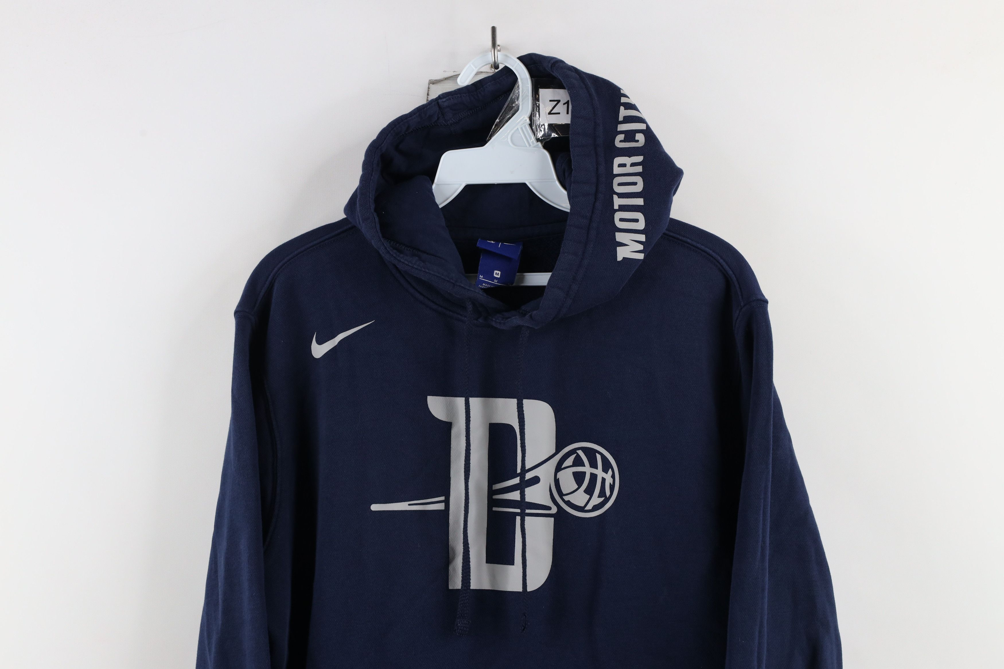 Nike × Vintage Nike City Edition Detroit Pistons Basketball Hoodie Blue Size US M / EU 48-50 / 2 - 2 Thumbnail