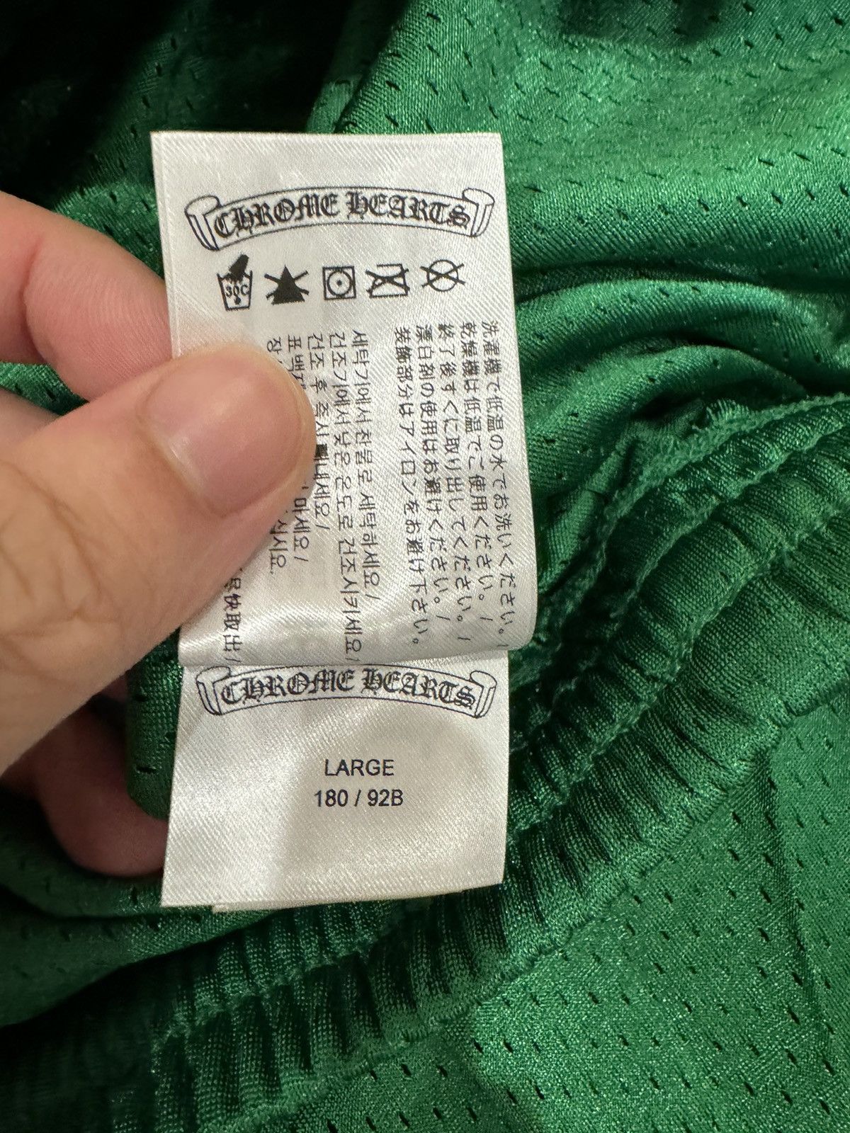 Chrome Hearts Green mesh shorts Size US 34 / EU 50 - 5 Thumbnail