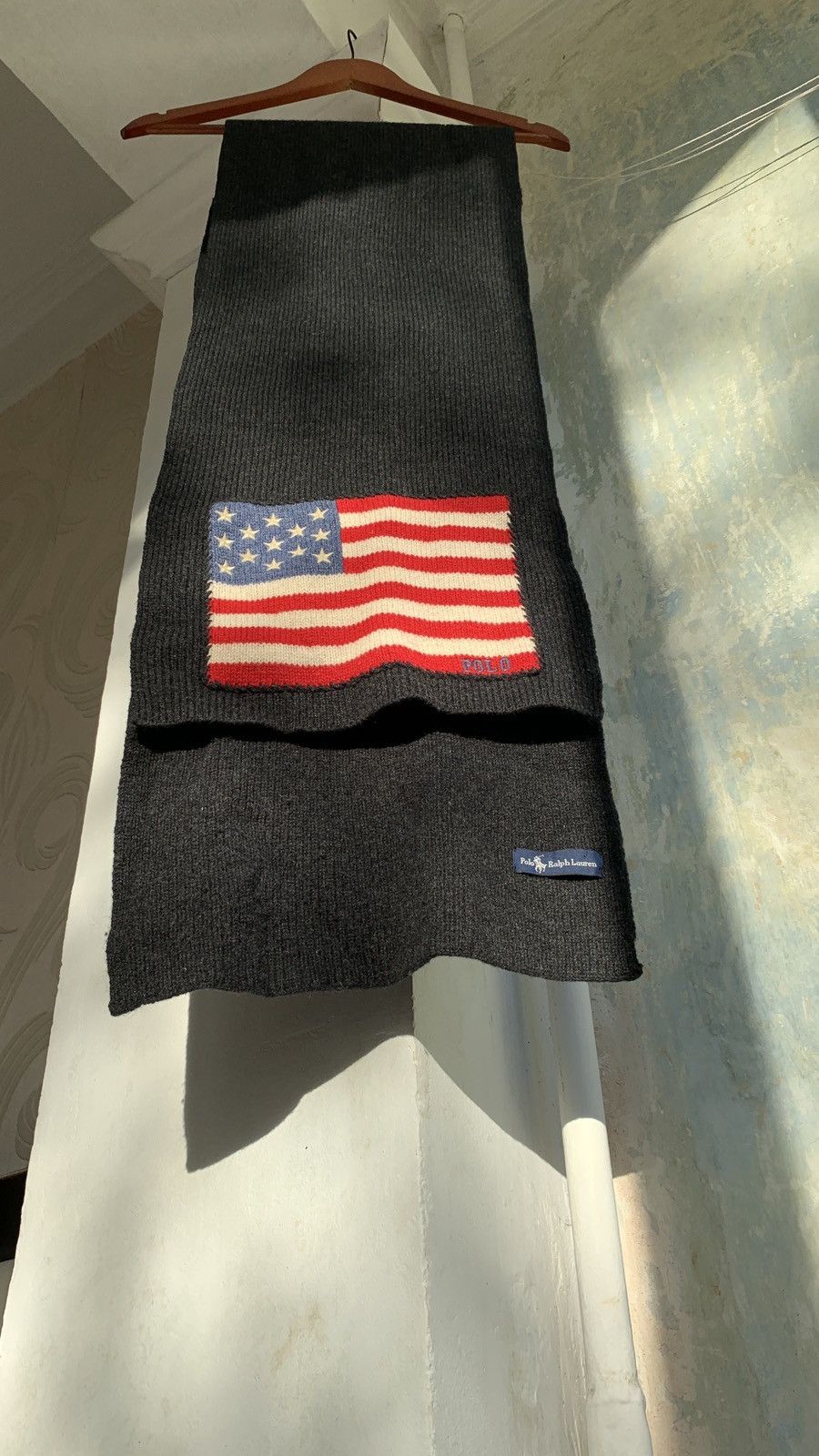 Vintage 🇺🇸 Polo Ralph Lauren USA Scarf Y2K VTG Hype Size ONE SIZE - 9 Thumbnail