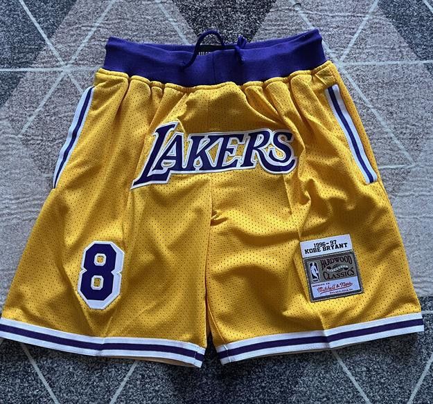 NBA XL Laker Short 8 Kobe Bryant Short Nba Pocket Short Size US 36 / EU 52 - 1 Thumbnail