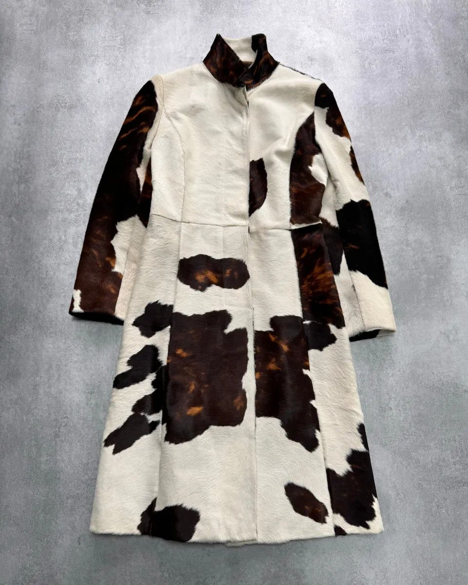Roberto Cavalli FW2000 Roberto Cavalli Cow Fur Trench Coat Size XS / US 0-2 / IT 36-38 - 1 Thumbnail
