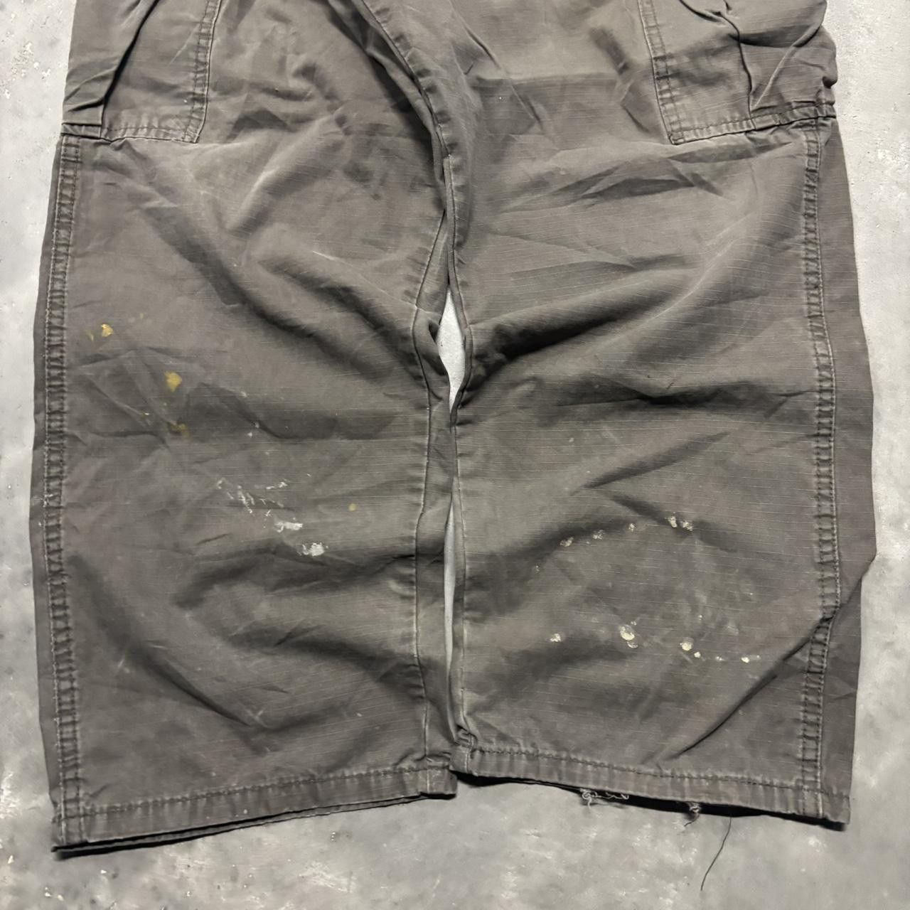 Japanese Brand × Vintage Crazy Vintage Y2K/2000s Baggy Grey Streetwear Skater Cargo Pants! Size US 38 / EU 54 - 6 Thumbnail